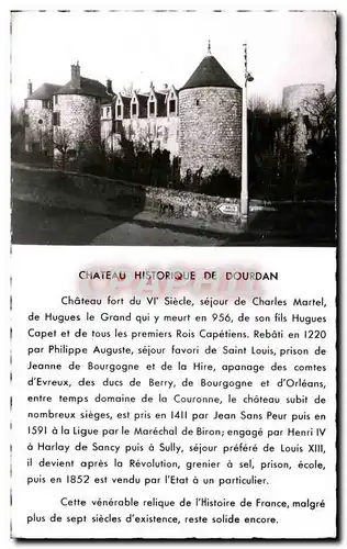 Cartes postales Chateau Historique De Dourdan Chateau fort du