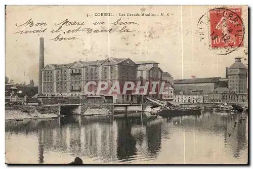 Ansichtskarte AK Corbeil Les Grands Moulins