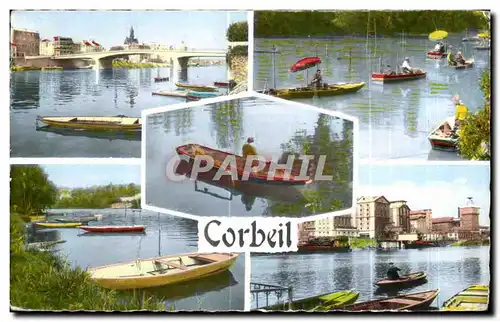 Cartes postales Images de France Corbeil Essonnes Les bords de la Seine