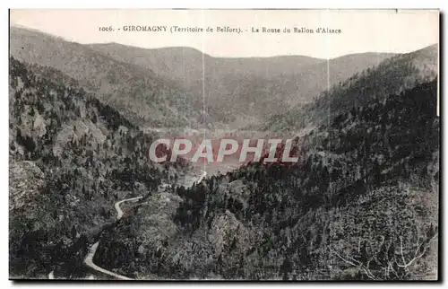 Cartes postales Giromagny (Territoire de Belfort) Le Route du Ballon d Alsace