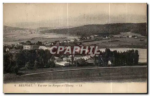 Cartes postales Belfort Vue sur les Forges et I Etang