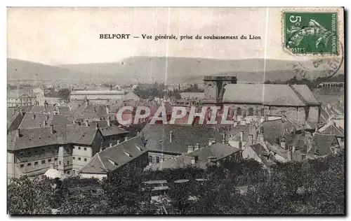 Cartes postales Belfort Vue generale prise du soubassement du Lion