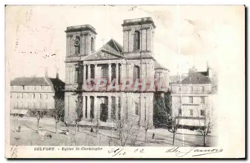 Cartes postales Belfort Eglise St Christophe