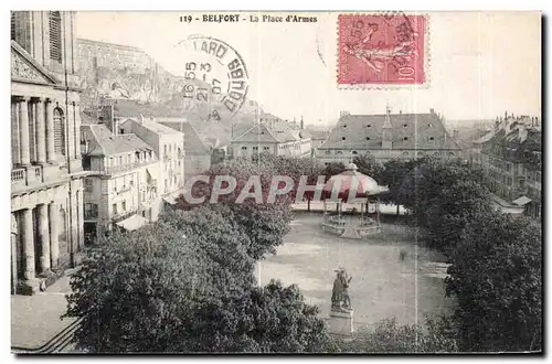 Cartes postales Belfort La Place d Armes