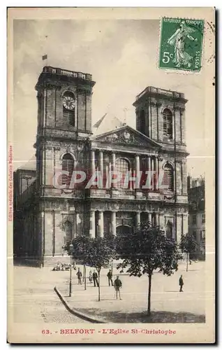 Cartes postales Belfort L Eglise St Christophe