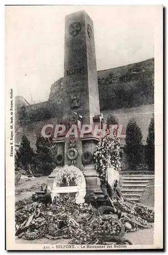 Ansichtskarte AK Belfort Le monument des Mobiles Militaria