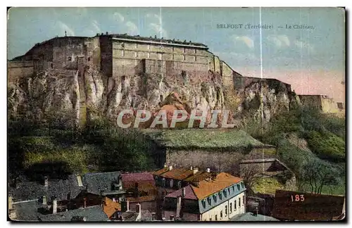 Cartes postales Belfort (Territoire) Le Chateau Lion