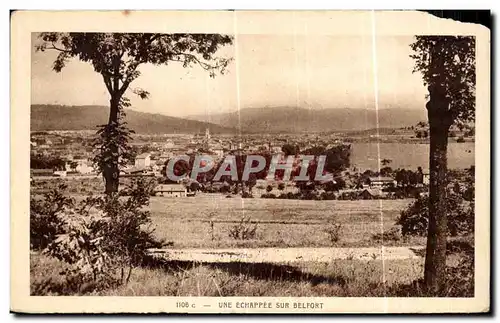 Cartes postales Une Echappee Sur Belfort