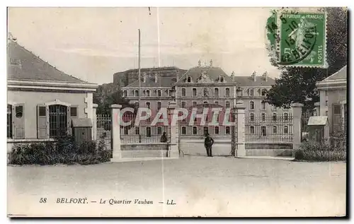 Cartes postales Belfort Le Quartier Vauban militaria