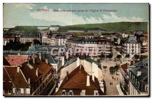 Cartes postales Belfort Vue panoramique prise de I Eglise St Christophe