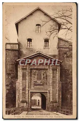 Cartes postales Belfort Porte De Brisach (Construite Pait Vauban)