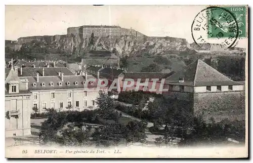 Cartes postales Belfort Vue generale du Fort Lion