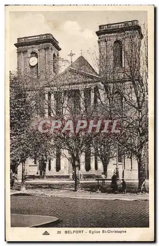 Cartes postales Belfort Eglise St Christophe