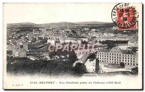 Ansichtskarte AK Belfort Vue Generale prise du Chateau (Cote Sud)