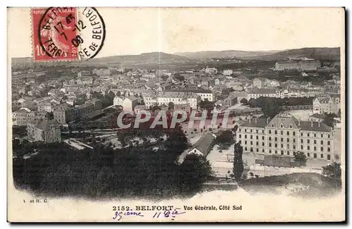 Cartes postales Belfort Vue Generale Cote Sud