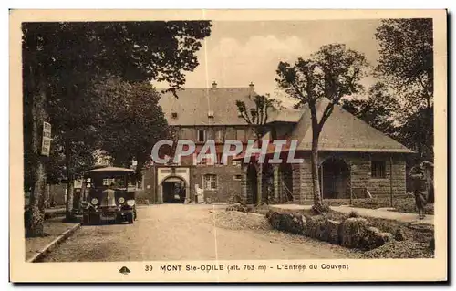 Cartes postales Mont Ste Odile L Entree du Couvent Automobile