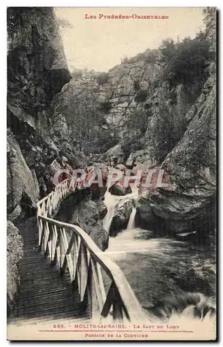 Cartes postales Les Pyrenees Orientales Molitg les Bains Le Saut su Loup Passage de la Corniche