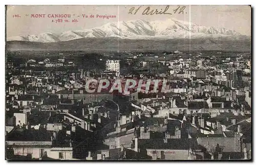 Cartes postales Mont Canigou Vu de Perpignan