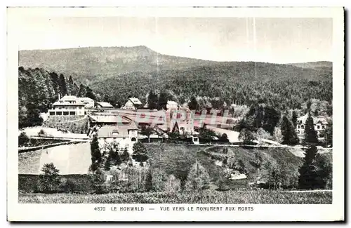 Cartes postales Le Hohwald Vue vers Le Monument Aux Morts