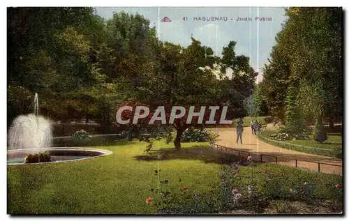 Cartes postales Haguenau Jardin Public