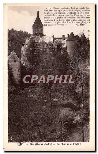 Cartes postales Gargilesse Le Chateau et L Eglise