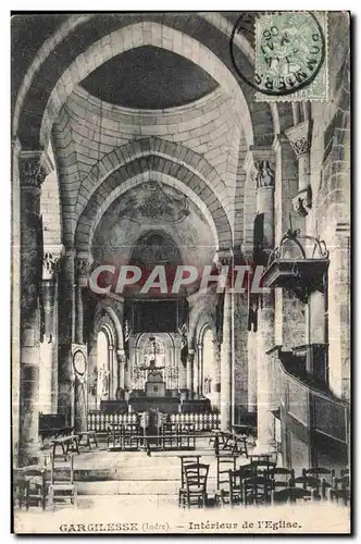 Ansichtskarte AK Gargilesse Interieur de L Eglise