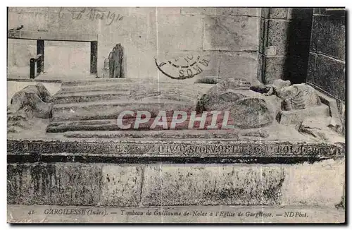 Cartes postales Gargilesse Tombeau de Guillaume de Nolac a L Eglise
