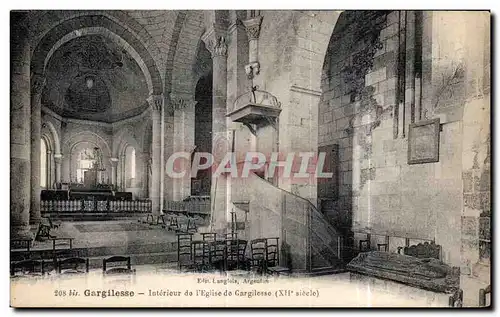 Ansichtskarte AK Gargilesse Interieur de L Eglise de Gargilesse