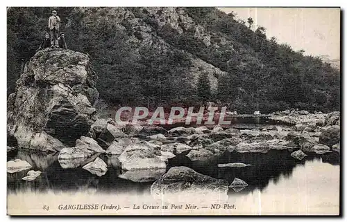 Ansichtskarte AK Gargilesse La Creuse au Pont Noir Enfants