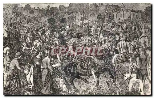 Cartes postales Gargilesse Au Retour des Croisades le Seigneur Rapporte Notre Dame A La Hampe de Son Etendard