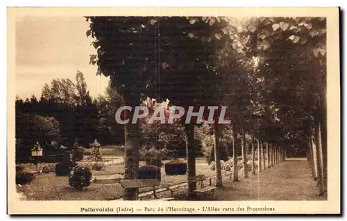 Cartes postales Pellevoisin Pare de L Hermitage L Allee Verte des Processions