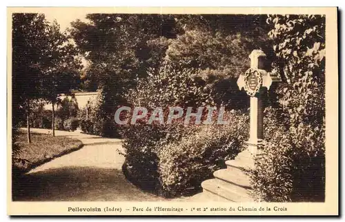 Cartes postales Pellevoisin Parc de I Hermitage La Piera Station du Chemin de la Croix