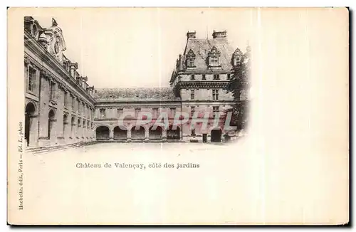 Cartes postales Chateau de Valencay cote des jardins