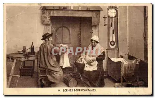 Ansichtskarte AK Scenes Berrichonnes Folklore Costume