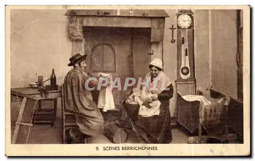 Cartes postales Scenes Berrichonnes Folklore Costume