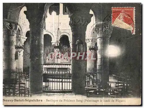 Cartes postales Neuvy Saint Sepulchre Bailique du Precieux Sang Pelerinage le lundi de Paques Easter