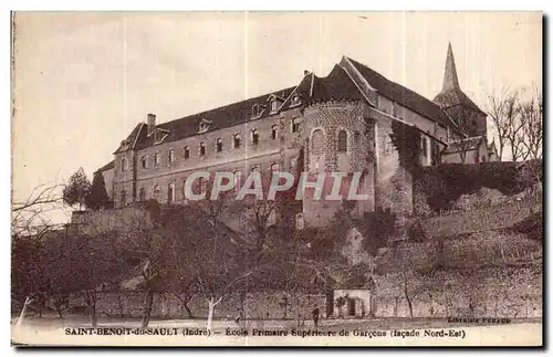 Cartes postales Saint Benoit du Sault Ecole Primaire Sperieure de Garcons