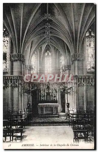 Cartes postales Amboise Interieur de la Chapelle du Chateau