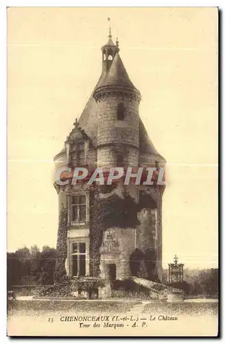 Cartes postales Chenonceaux Le Chateau Tour des Marques