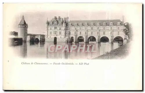 Ansichtskarte AK Chenonceaux Le Chateau Facade Occidentale