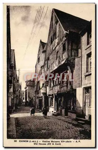 Ansichtskarte AK Chinon Vieilles Maisons Old Houses