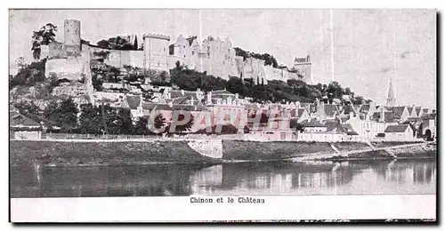 Cartes postales Chinon et le Chateau