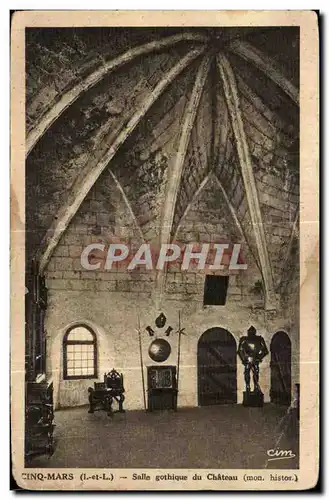 Cartes postales Cinq Mars Salle gothique du chateau