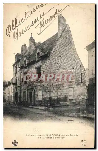 Cartes postales Indre et Loire Loches Ancien Temple de la Justice a Beaulieu