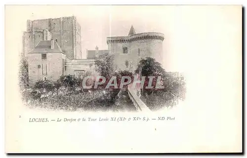 Cartes postales Loches Le Donjon la Tour Louis XI (XI XV s)