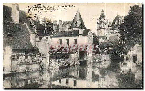 Cartes postales Loches Bords de I Indre La Tour St Autoine