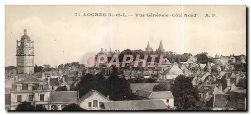 Ansichtskarte AK Loches Vue Generale Cote Nord