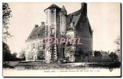 Ansichtskarte AK Plessis Les Tours Le Chateau (Monument hislorique) Facade ouest Ancienne