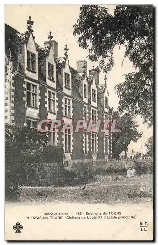 Ansichtskarte AK Indre et Loire Environs de Tours Plessis les Tours Chateau de Louis XI