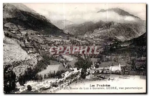 Ansichtskarte AK Gavarnie Les Pyrenees Route de Luz A Gedre Vue Panoramique